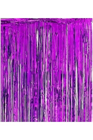 Işıltılı Duvar Ve Kapı Perdesi - Mor Renk