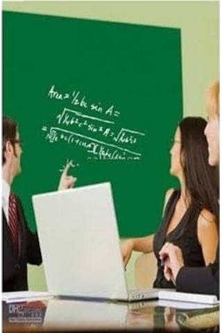 Yapışkanlı Haki Yeşil Yazı Tahtası Sticker, Pvc Malzeme, 45x200 Cm, Silinebilir Tahta Folyosu Genel
