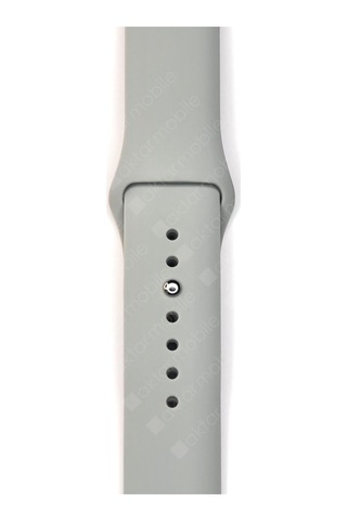 Amazfit Gts 4 Mini İle Uyumlu Silikon Spor Kordon, 20mm, Gri, Krd-11-gts-4m-20mm-gri