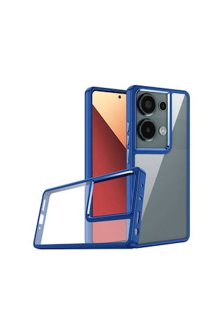Xiaomi Redmi Note 13 Pro 4g Kılıf Zore Flora Kapak Mavi
