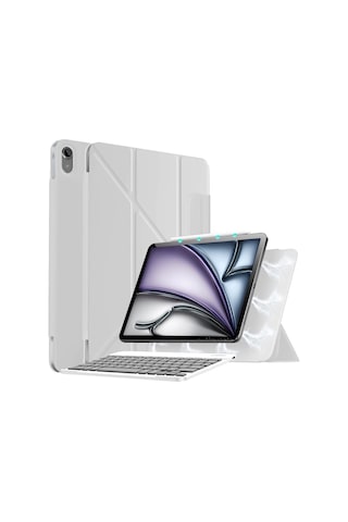 Apple Uyumlu iPad 11.nesil A16 11inç/10.nesil 10.9inç Ultra İnce Klavyeli Kılıf Mıknatıslı Manyetik Kilitlenen Kapak