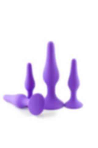 X-sense Mor 4 Farklı Model Ve Ölçülerde Anal Plug Set