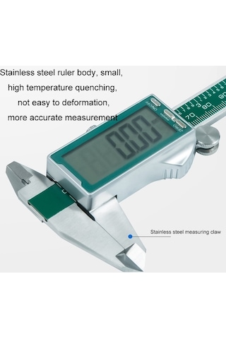 Pazly Paslanmaz Çelik Tam Ekran Dijital Vernier Kumpas 0-150mm Ölçer Diğer