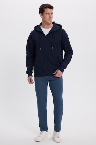 Tudors Erkek Slim Fit Dar Kesim Beli Bağcıklı 3 Cepli Geniş Paça Koyu Petrol Eşofman Altı-41913 Koyu Petrol