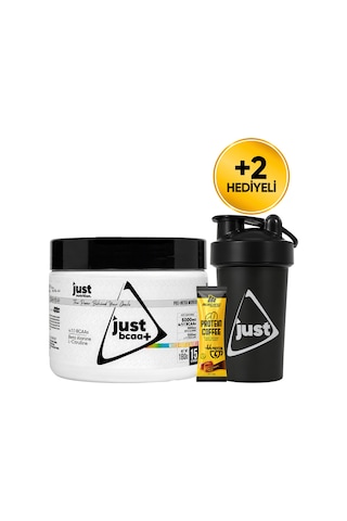 Just Nutrition Bcaa Amino Asit Tozu 180 Gr 15 Servis Karışık Meyve + Shaker + Protein Kahve Hediyeli