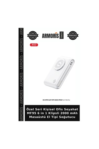 Özel Seri Kişisel Ofis Seyahat Mf95 6 İn 1 Klipsli 2000 Mah Masaüstü El Tipi Soğutucu