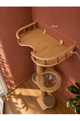 Modern/lüks Kedi Kulesi, Kedi Evi Ve Tırmalama Kulesi, Kedi Kulesi, 2mt Yükseklik