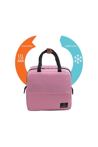 7 Lt Yemek Taşıma Çantası Sıcak Ve Soğuk Termal Termos Kamp Piknik Soğutucu Buzluk Çanta Pembe Pembe