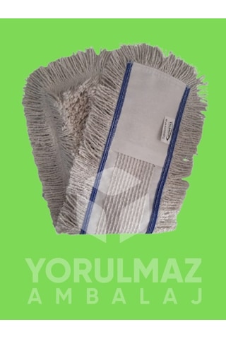 80 Cm Kat Kesik Mop Endüstriyel Nemli Mop Yedeği Yüksek Emici Geniş Alan Zemin Temizlik Bezi Beyaz