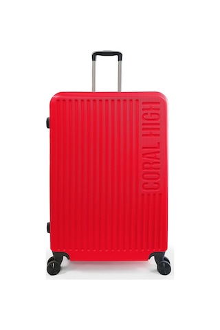 Coral High Abs Kırmızı Büyük Boy Valiz 16448 Kırmızı