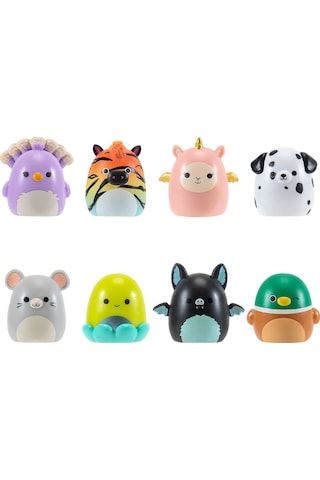 Squish-a-longs 8 Figür + Yüzük Set Seri 1 Al0083