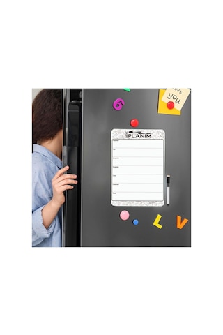 Dünya Magnet Hafalık Menü Magnet Planlayıcı, Katlanabilir Silinebilir Mıknatıslı Yazı Tahtası Kalem Diğer