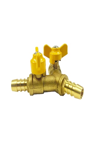 3/8" Hortum Küresel Vanası Y Şeklinde Pirinç Bağlantı Parçası 2 Yollu 3 Yollu Bağlantı Parçası 11 Mm Hortum İçin Diğer