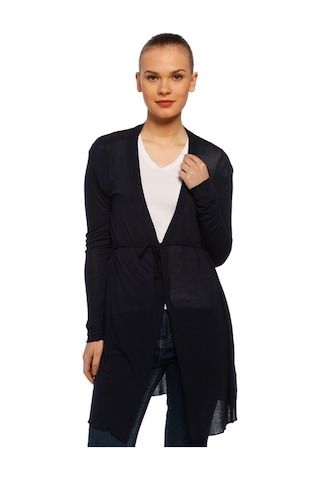 Bulalgiy Kadın Lacivert Uzun Hırka - Bga018648