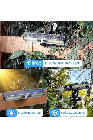 Greentech Güneş Enerjili Hareket Sensörlü Mandallı LED Aydınlatma / GT-SL29