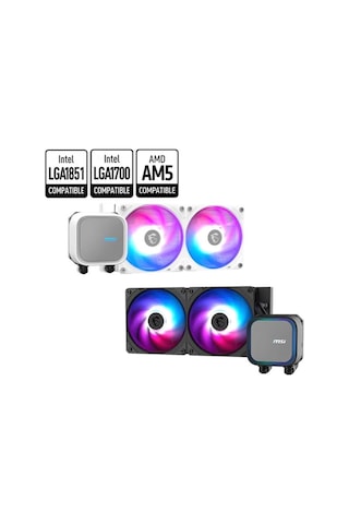 Ontech - Msı Mag Corelıquıd A13 240 240mm Argb Cpu Sıvı Soğutucu Lga 1700/1851/am4/am5 Uyumlu