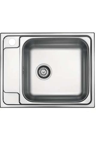 63 X 50 Mutfak Eviyesi 6350gr Keten Sol Damlalıklı Krom