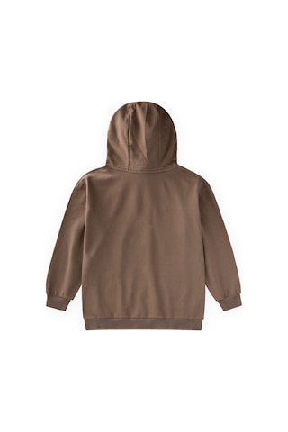 Cigit Kapşonlu Cepli Sweatshirt 8-12 Yaş Vizon