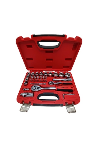 Ceta Form C20-35PH4 1/4"+1/2" 6 Köşe Lokma Takımı 35 Parça