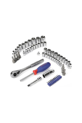 Workpro Wp202566 1/4 3/8 Metrik/inç 63 Parça Cr-v Profesyonel Lokma Takımı Fr Wp202566