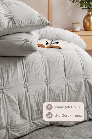 Elart Bianca Tek Kişilik Comfort Set Gri