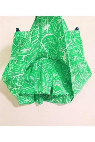 Kadın Şort Etek - 94 - Yeşil