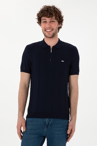 U.S. Polo Assn. Erkek Slim Fit Polo Yaka Lacivert Tişört 50306457-VR033