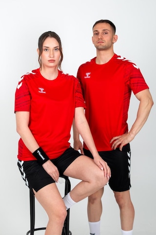 Hummel Line Antrenman Tişört Kırmızı