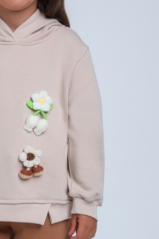 Xo Kids Kız Çocuk Sweatshirt 1-5 Yaş 35868 Taş Rengi Taş