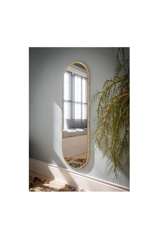 Safir Meşe Oval Dekoratif Boy Aynası 40x120,meşe Diğer