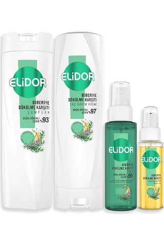 Elidor Biberiye Dökülme Karşıtı Saç Bakım Seti
