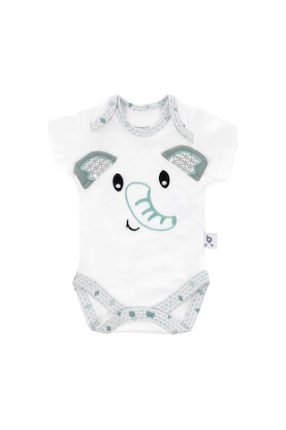 Gezenbebe Hero Bebekler İçin Nakışlı Kısa Kol Body 001