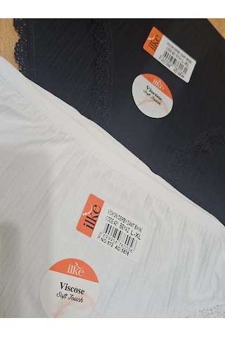 Ilke 3 Lü İlke Viskon Dantelli Süper Soft Bayan Bikini Karışık/çok Renk