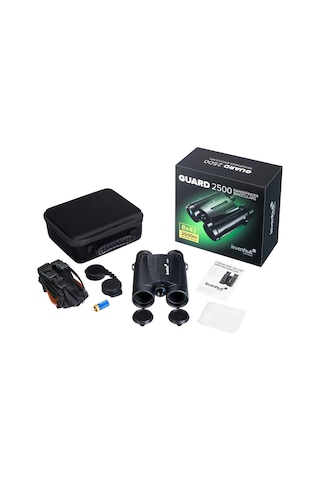 Levenhuk Guard 2500 Mesafe Ölçer Binoküler Dürbün Siyah