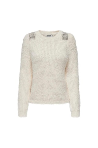 Only Onlsurı Ls Blıng O-neck Prm Cs Knt Beyaz15340525 Beyaz