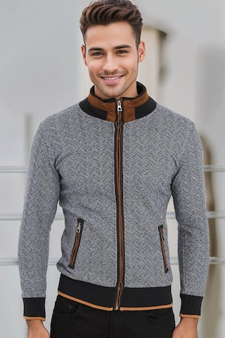 9021 Dewberry Erkek Sweatshırt-balıksırtı Lacivert Balıksırtı Lacivert