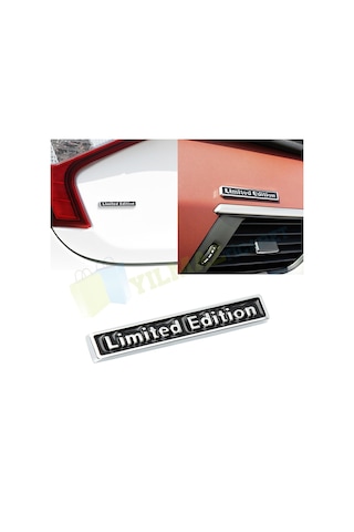 Limited Edition Torpido Bagaj Logo Amblem 3D Metal Paslanmaz Siyah