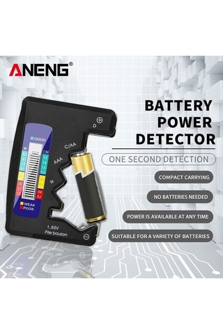 Dancemonkey Anahtarsız Pil Testi Cdn Aa Aaa Lcd Güç Endeksi Ekranı