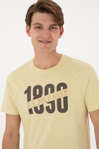 U.S. Polo Assn. Erkek Regular Fit Bisiklet Yaka Açık Haki Tişört 50306922-VR183
