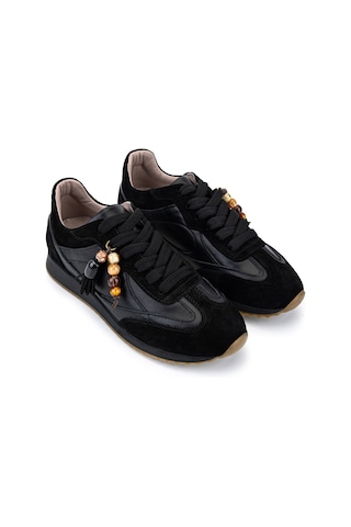 Tamer Tanca Kadın Hakiki Deri Siyah Sneakers & Spor Ayakkabı 488 5022 Bn Ayk Y26 Syh Dr/syh Suet