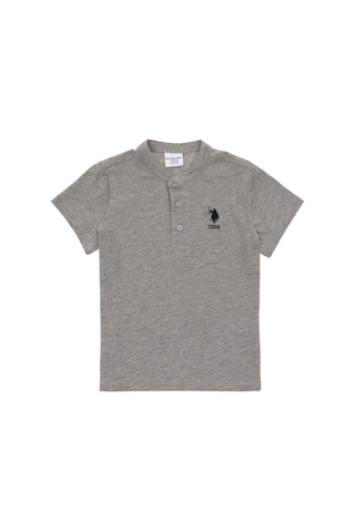 U.s. Polo Assn. Erkek Çocuk Gri Melanj Tişört Basic 50295504-vr086 Gri Melanj