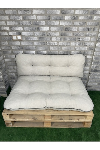 Kalorifer Önü Ve Palet Minderi Ikili Takım Bej 120x80cm Bej