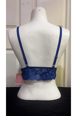 Koza Kadın Desteksiz İpli Soft Bralet Sütyen-indigo İndigo