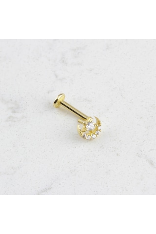 Glorria Altın Ay Yıldız Tragus Piercing Çok Renkli 35735393