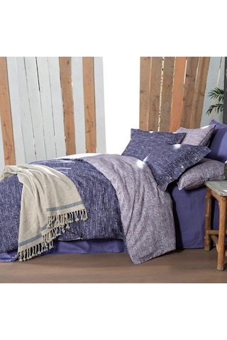Glamis King Size Battal Boy %100 Pamuk Flanel Pazen Nevresim Takımı Lila LILA