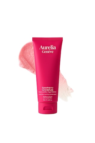 Aurelia Geneve Raspberry Glowup Instant Lushglow Vegan Exfoliator 100ml