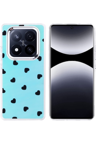 Ardemix Redmi Note 14 Pro Plus Kılıf Airbag Tasarımlı Ardx Hadra Kapak - Kalp Kalp