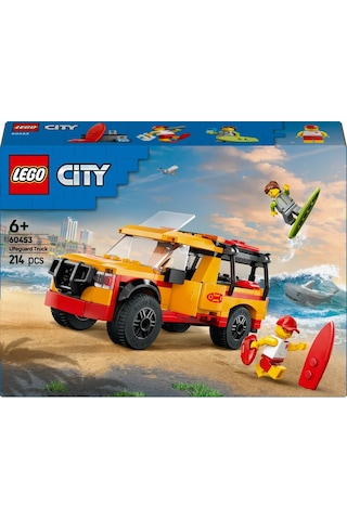 LEGO® City Cankurtaran Kamyoneti 60453 - 6 Yaş ve Üzeri Çocuklar için 2 Minifigür ve Köpek Balığı Figürü İçeren Oyuncak Yapım Seti (214P)