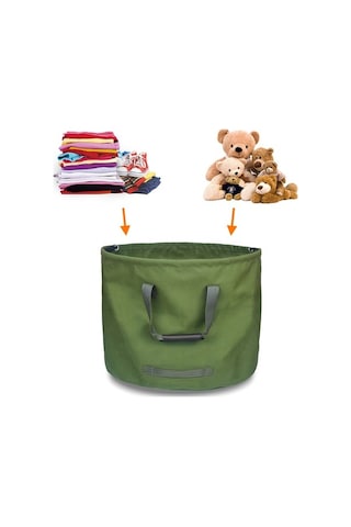 Novahub Katlanabilir Bahçe Çantası Tuval Tekrar Kullanılabilir Bahçe Çantası Suya Dayanıklı Bahçe Yaprağı Atık Torbası Atık Çuvalı Bahçe Atık Torbası, Pratik Bahçe Atık Torbası Diğer