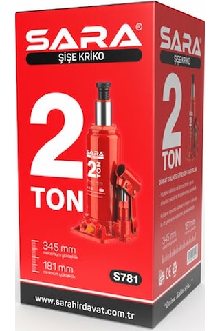 Sara Şişe Kriko 2 Ton